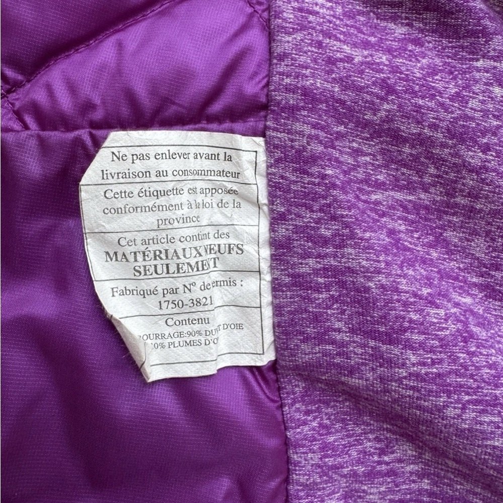 Lululemon Athletica Down For a Run Sz 8 Purple Quilted Full Zip Vest - Picture 11 of 11